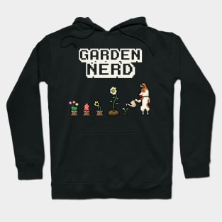 Garden Nerd Gardening Pixel Art Hoodie